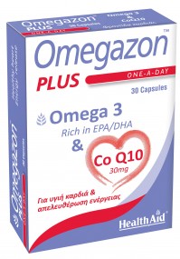 Health Aid Omegazon Plus Omega 3 & Q10 30Caps