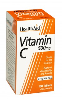 Health Aid Vitamin C 500Mg Chewable 100Tabs