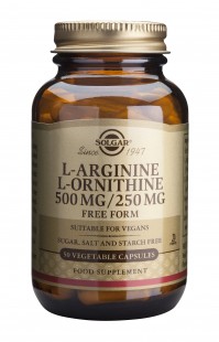 Solgar L-Arginine 500mg & L-Ornithine 250mg 50caps