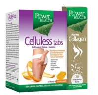 Power Health Celluless 60 Tabs + Massage Soap 135gr + Marine Collagen 20 Effervescent Tabs
