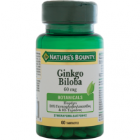 Nature's Bounty Ginkgo Biloba 60mg 60tabs