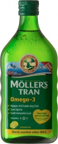 Mollers Μουρουνέλαιο με γεύση λεμόνι, 250ml