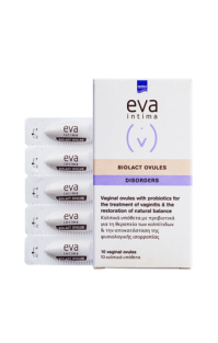 Intermed Eva Biolact Vaginal Ovules 10 Kολπικά Υπόθετα