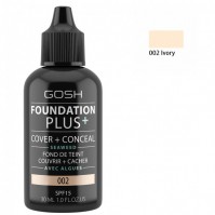 Gosh Foundation Plus 02 Ivory 30ml