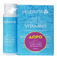 Helenvita Anti Hair Loss Vitamins 60 Caps & Δώρο Anti Hair Loss Tonic Men Shampoo 100 ml