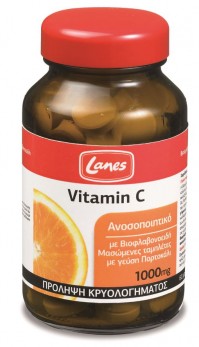 Lanes Vitamin C 1000Mg 60 Tabs Πορτοκαλι