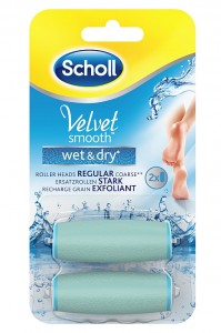 Scholl Velvet Smooth Wet & Dry Ανταλλακτικά Regular Επαναφορτιζόμενης Ηλεκτρικής Λίμας Ποδιών 2Τμχ