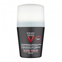 Vichy Homme Deodorant Anti-Transpirant Roll-On 72H 50Ml