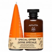 Apivita Promo Pack Shine&Revitalising Shampoo 250ml - Conditioner 150ml