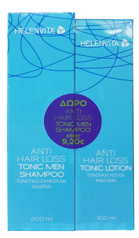 Helenvita Anti Hair Loss Tonic Lotion 100ml & Δώρο Anti Hair Loss Tonic men Shampoo 200ml