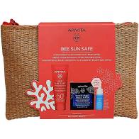 Apivita Set Bee Sun Safe Hydra Sensitive Soothing Face Cream SPF50+ 50ml & Aqua Beelicious Booster 10ml & Exp