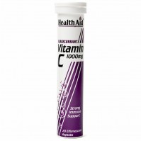 Health-Aid Vitamin C 1000Mg Blackcurrant 20 Effervent Tabs