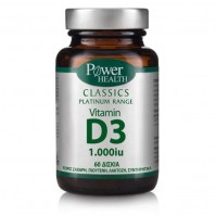 Power Health Classics Platinum - Vitamin D3 1.000Iu 60 Δισκία