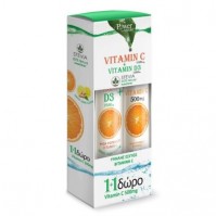 Power Health Vitamin C 1000mg +D3 Stevia & Δώρο Vitamin C 500mg 20 Αναβράζοντα Δισκία