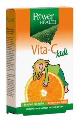 Power Health Vita-C For Kids 30 Μασώμενα Δισκία