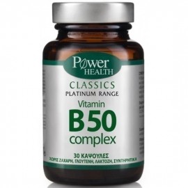 Power Health Classics Platinum - Vitamin B50 Complex, 30 Caps