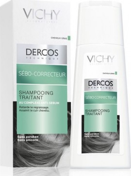Vichy Dercos Shampooing Sebo-Correcteur (Oil Control) 200Ml