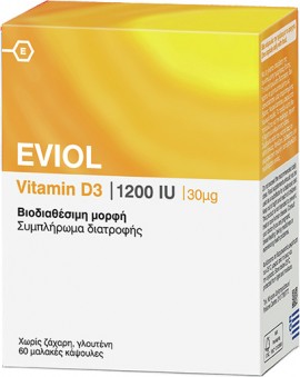 Eviol Vitamin D3 1200IU 60 Softgels