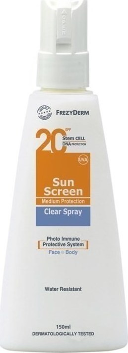 Frezyderm Sun Screen Clear Spray Spf20 150Ml